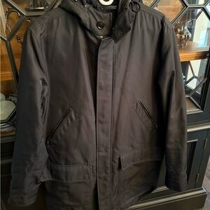 Men's Black Hooded Jacket size L